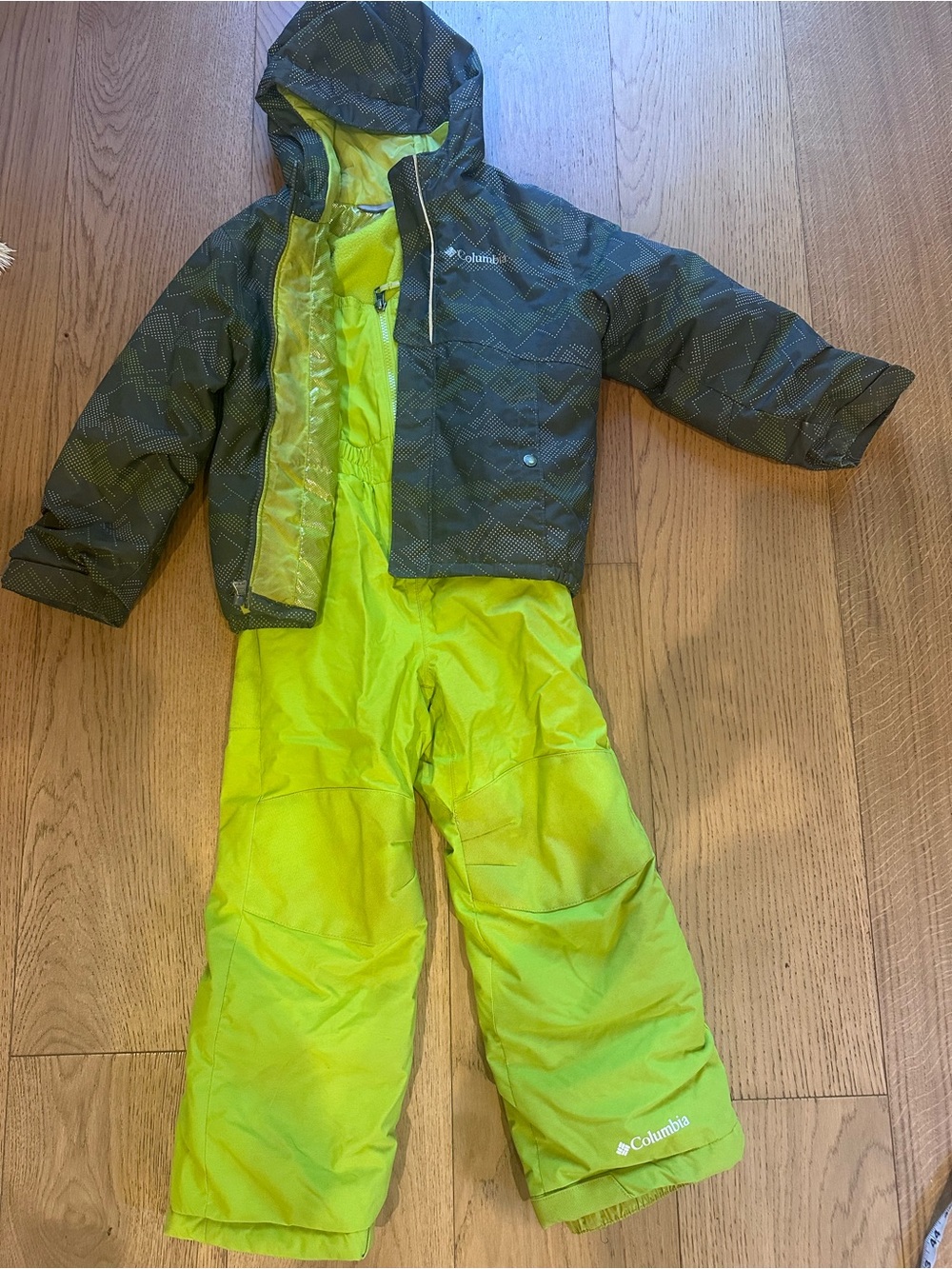 Columbia Grey Insulated Coat Snow Suit Matching set